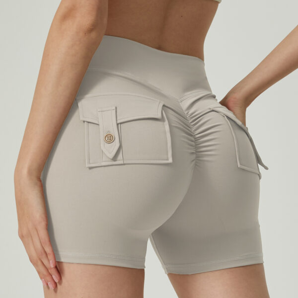 Pocket Fitness Sports Yoga Shorts - Image 3