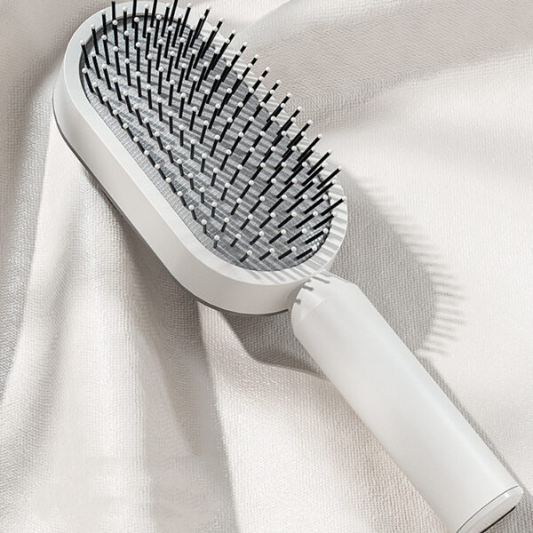 Self Cleaning Hair Brush For Women One-key Cleaning Hair Loss Airbag Massage Scalp Comb Anti-Static Hairbrush - Image 3