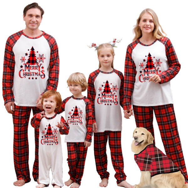 Christmas Parent-child Pajamas Suit Printed Homewear - Image 3