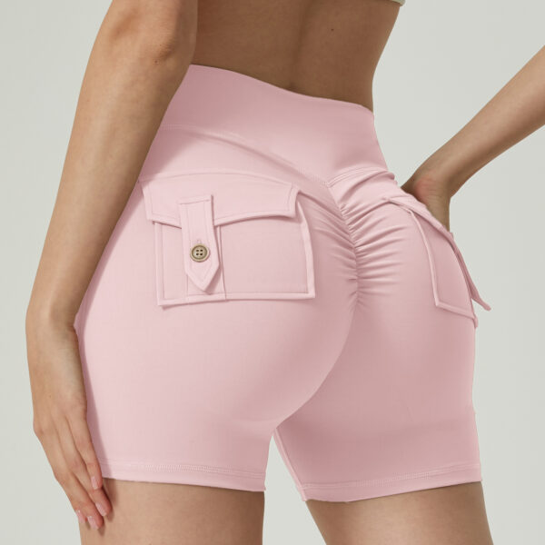 Pocket Fitness Sports Yoga Shorts - Image 2