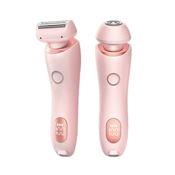 2 In 1 Hair Removal Epilator USB Rechargeable Trimmer Women Body Razor Face Leg Armpit Bikini Hand Pubic Shaver Hair Remover - Image 3