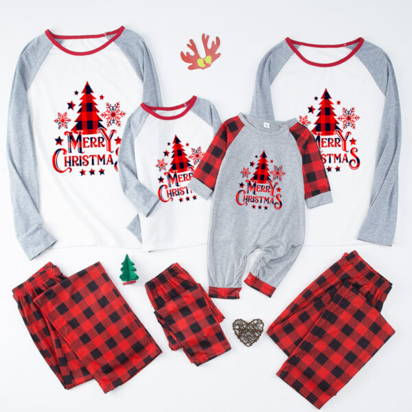 European And American Parent-child Homewear Clothes Christmas Homewear Parent-child Suit - Image 2