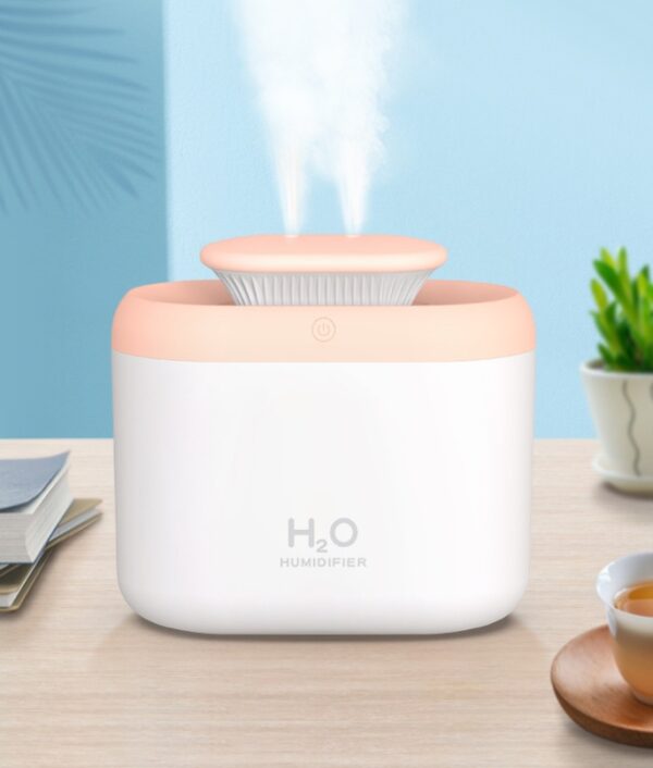 Large-capacity Dual-jet Household Humidifier Atomized Air Purifier - Image 2