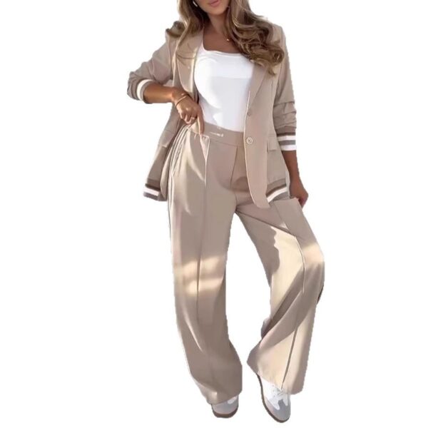 Fashion Rib 2 Pieces Women's Suit - Image 10