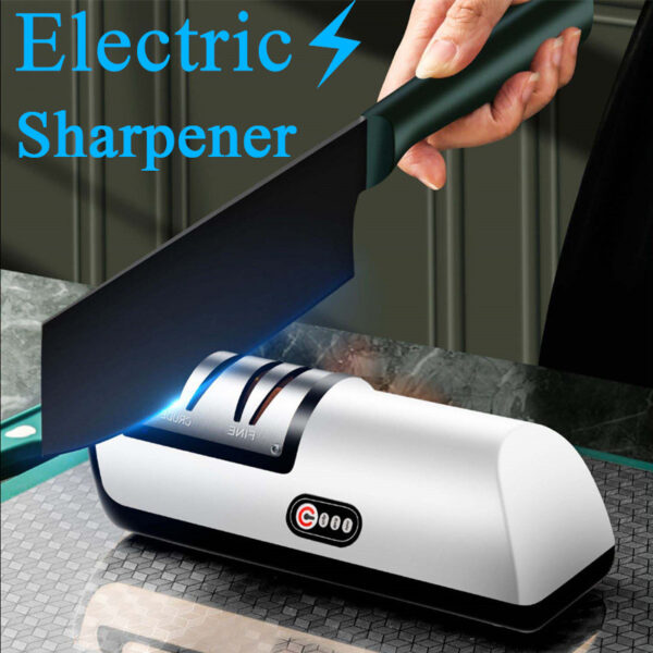 USB Rechargeable Electric Knife Sharpener Automatic Adjustable Kitchen Tool For Fast Sharpening Knives Scissors And Grinders Gadgets - Image 9