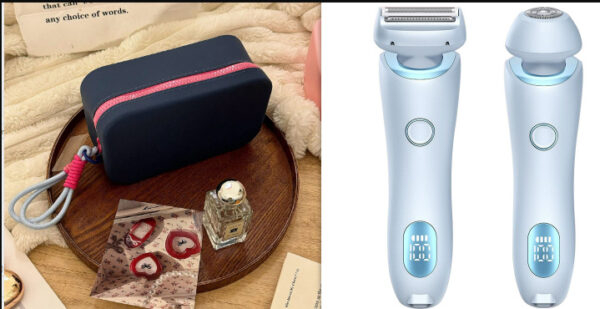 2 In 1 Hair Removal Epilator USB Rechargeable Trimmer Women Body Razor Face Leg Armpit Bikini Hand Pubic Shaver Hair Remover - Image 5