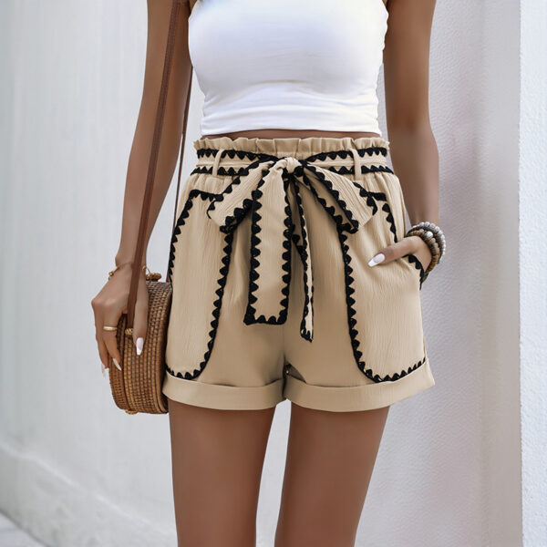 Women's Lace Up Casual Shorts - Image 6