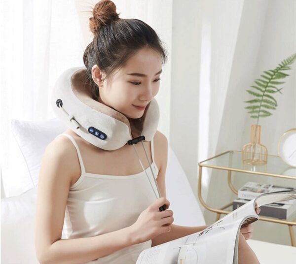 U Shaped Massage Pillow Neck Massage Device Electric Neck Massager Apparatus Shoulder Back Cervical Massager For Body Relaxation - Image 3